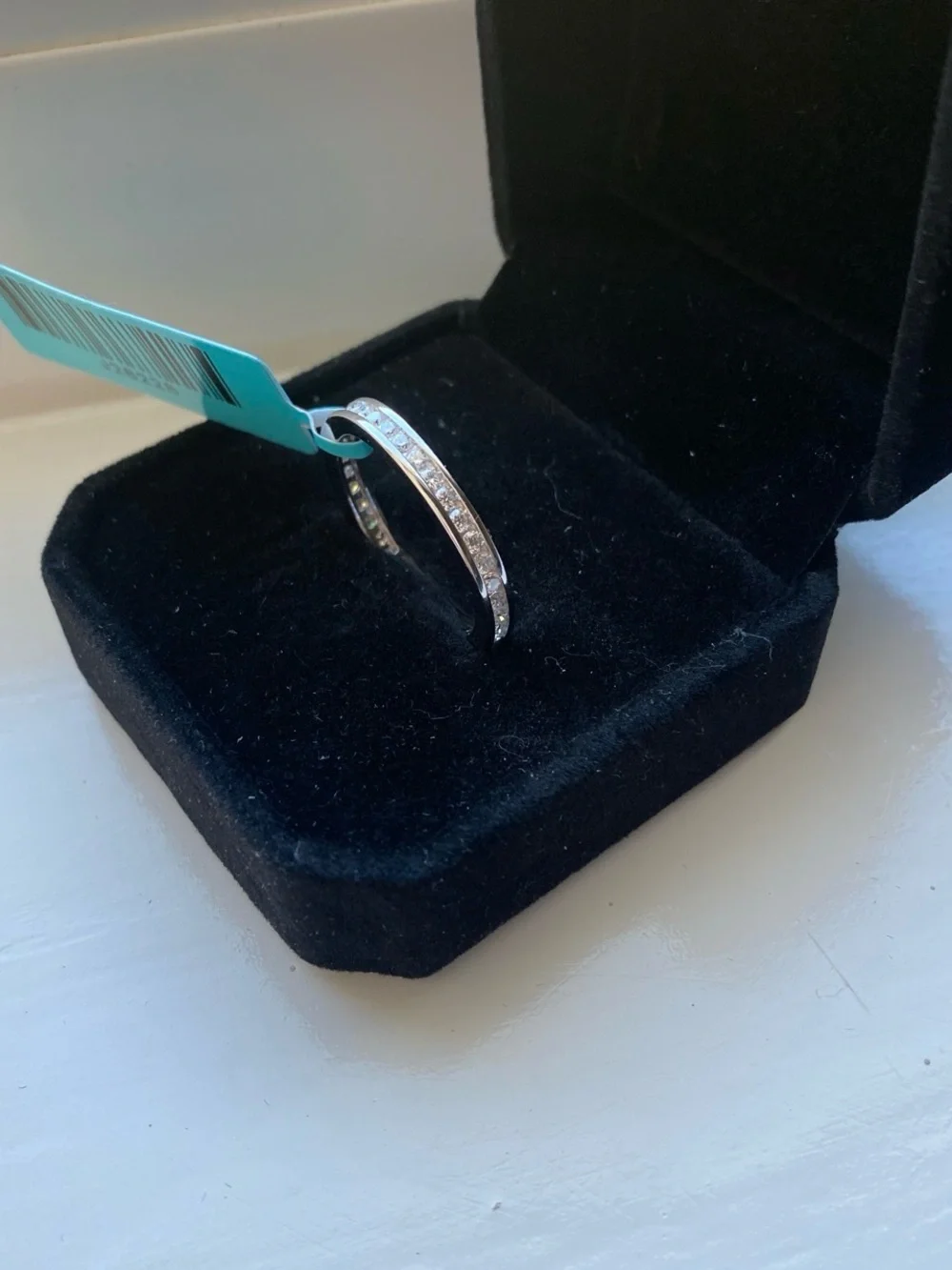 Moissanite Eternity Band Size 8
